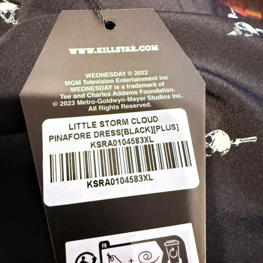 🆕 NWOT Killstar Little Storm Cloud Pinafore Dress - Picture 6 of 7